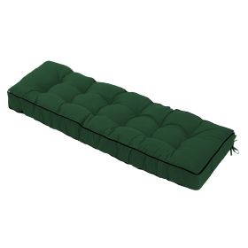 Outdoor Bench Cushion, 63 20 4 Inch, Tufted Waterproof Swing Cushion with Ties, for Patio Bench or Window Seat