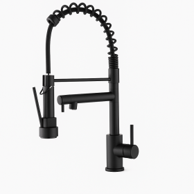 Kitchen Faucet with Pull Down Sprayer, Touch On Single Handle 2- Function Stainless Steel Spring Neck, Single Hole Installation[Unable ship weeke