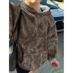 Hoodie Hot Sale Long Sleeve Jungle Maple Leaf Branches (Option: Color 4-XXS)