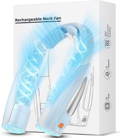 Neck Fan, 6 Speeds Adjustable Portable Personal Fan Rechargeable, Faster Cooling Wearable Fan, Ultra Quiet for Home, Office, Travel, Outdoor (Color: Sky Blue)