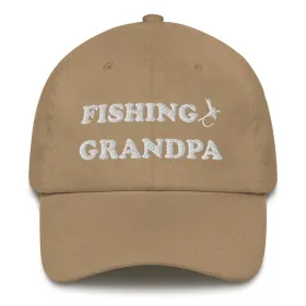 Grandpa Fishing Hat with Fly (Color: Brown)