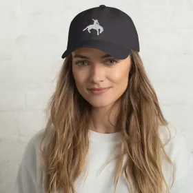 Rodeo Hat - Bronco Hat - Bucking Bronco Hat - Cowboy Cap (Color: gray)