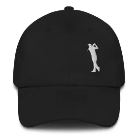 Golfer Hat;  Golf Hat;  Hat for Golfers;  Ball Cap for Golfers (Color: black)