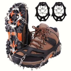 Universal Anti-slip Grip Spikes, 2025 Upgraded Universal Anti-slip Spikes for Ice Skates And Boots, with 19 Steel Spikes, Ice And Snow Grip Spike (Model: XL)